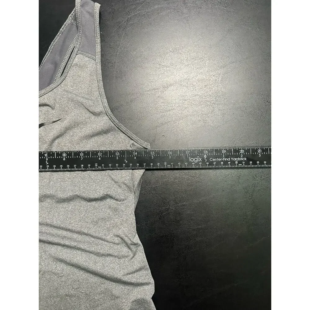Nike Dri-FIT Women’s Medium Gray Racerback Athletic Workout Gym Tank Top